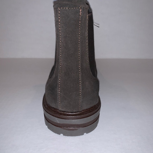 1 SINGLE BOOT Left foot ONLY! Chocolate Brown suede leather boot made in Italy - Picture 2 of 7